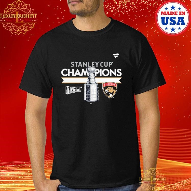 Official Florida Panthers 2024 Stanley Cup Champions Locker Room Shirt