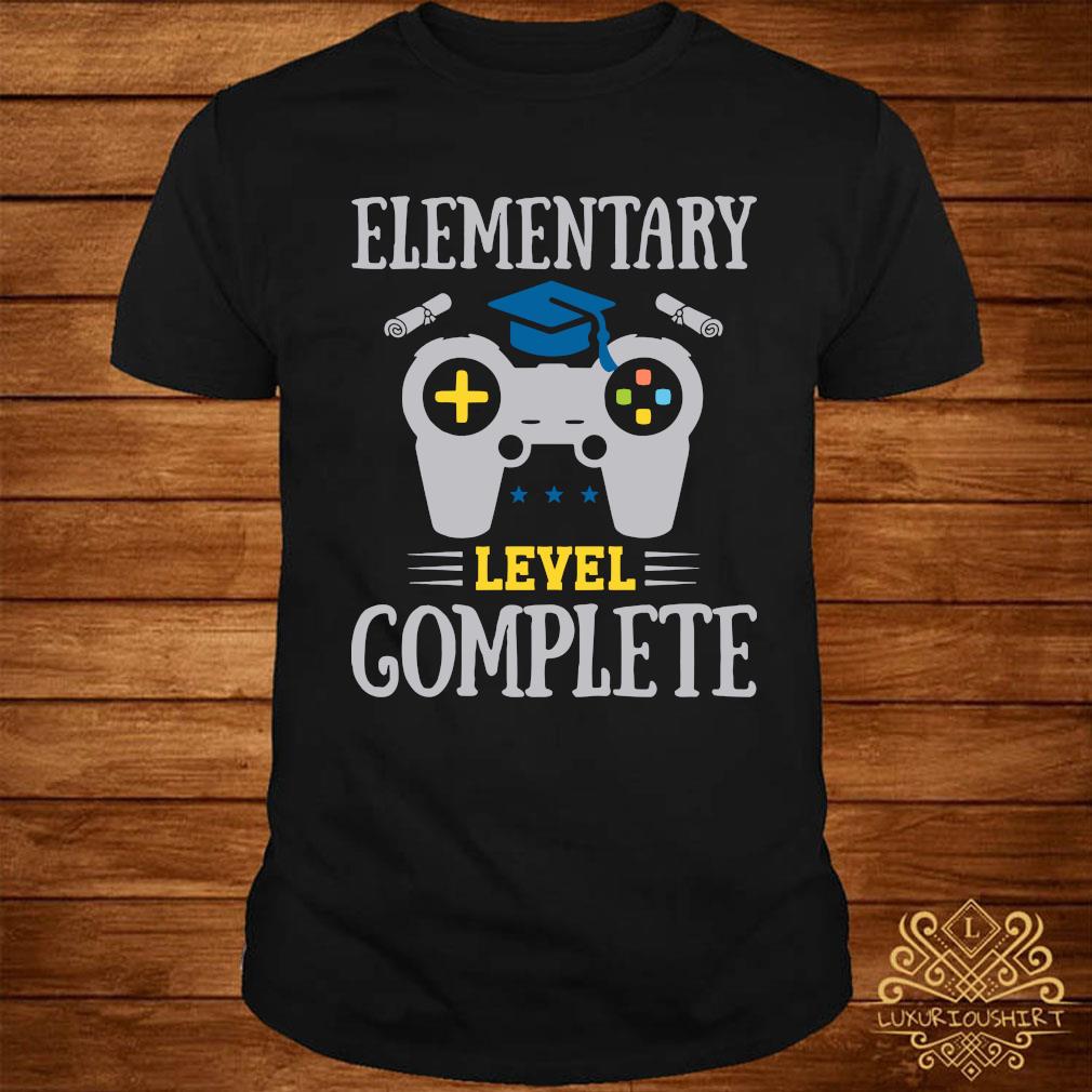 Elementary Level Complete Gamer Boy Graduation Shirt Sweater Hoodie And Ladies Tee