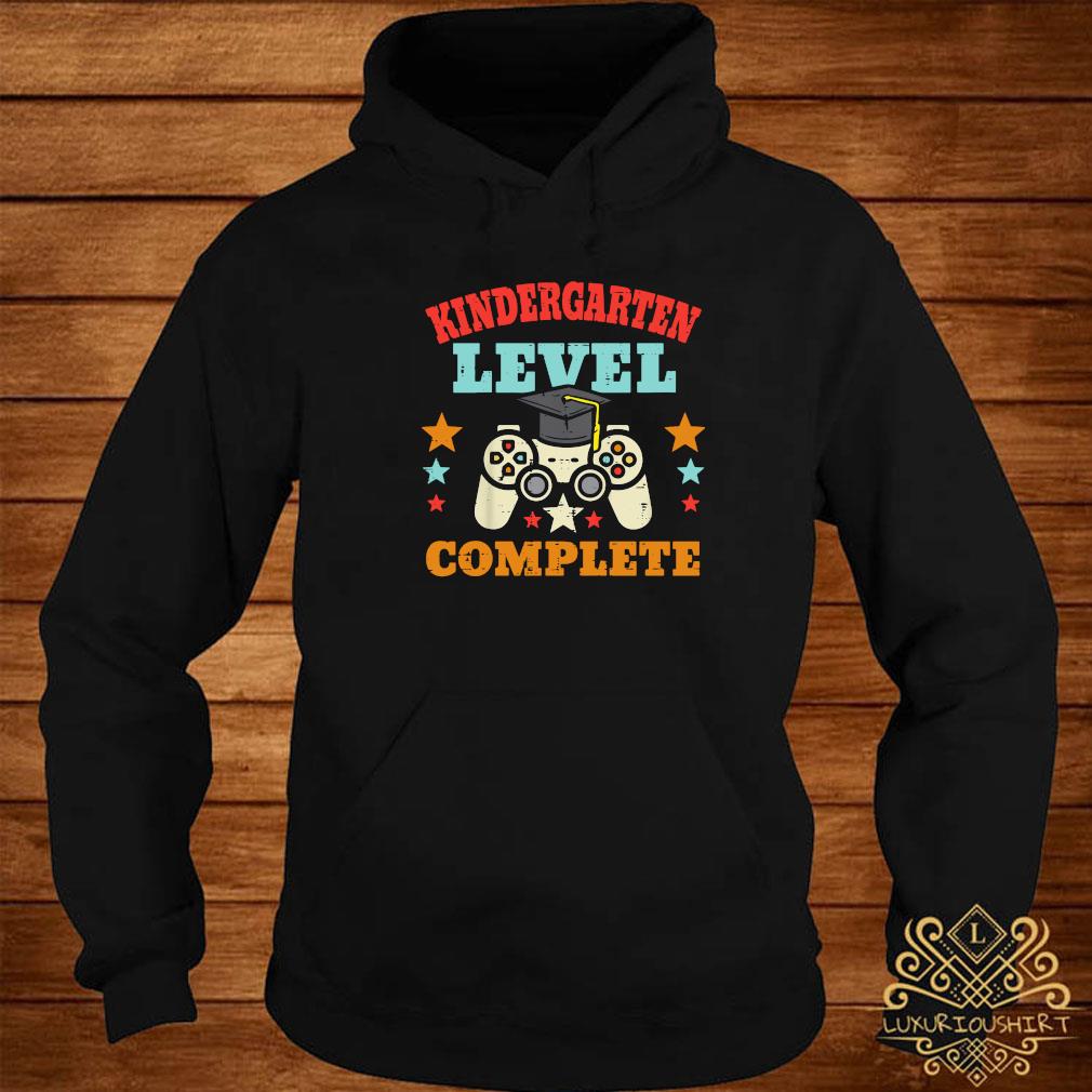 Kindergarten Level Complete Graduation Gamer Boys Kids Shirt Sweater Hoodie And Ladies Tee