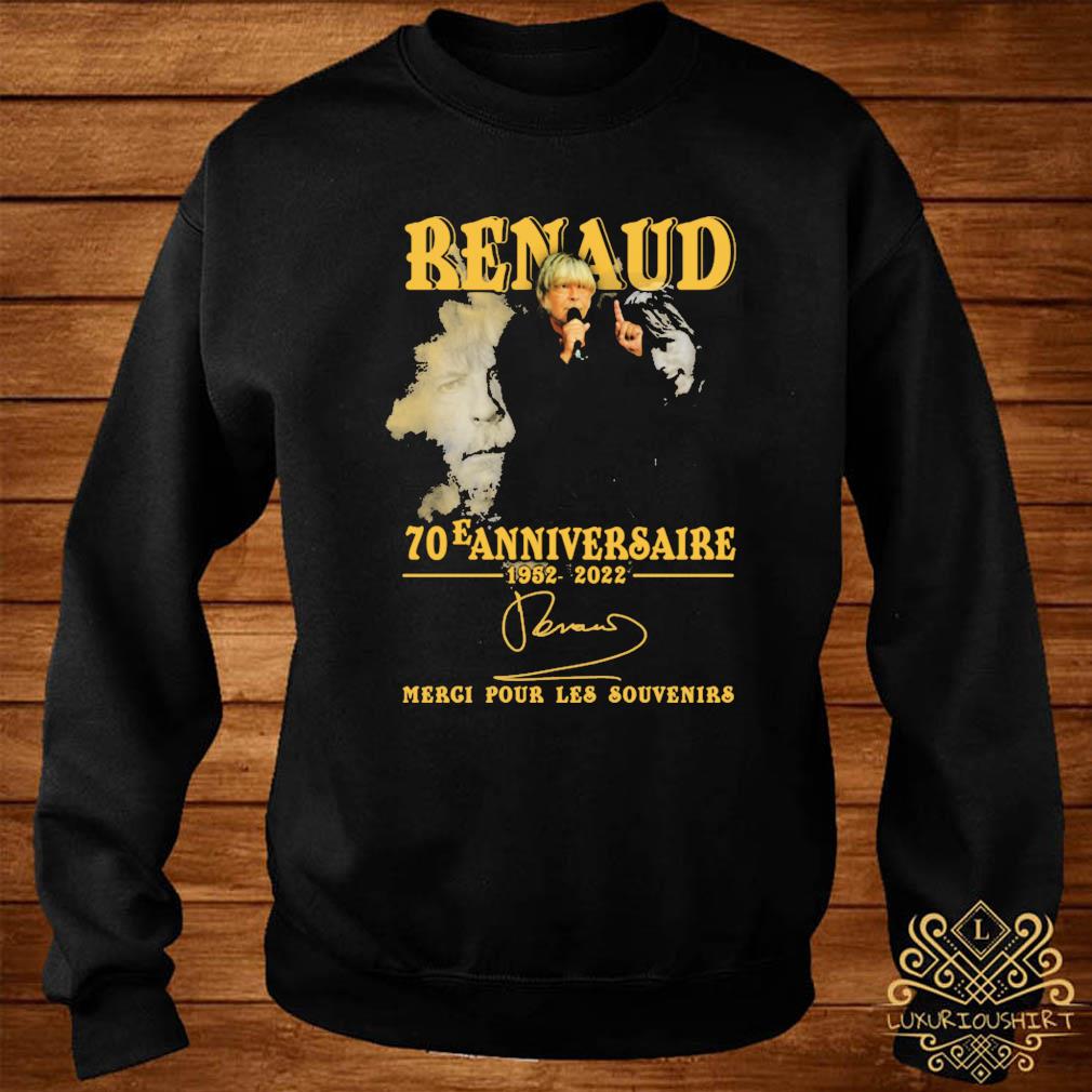Benaud 70e Anniversaire 1952 22 Merci Pour Les Souvenirs Shirt Sweater Hoodie And Ladies Tee