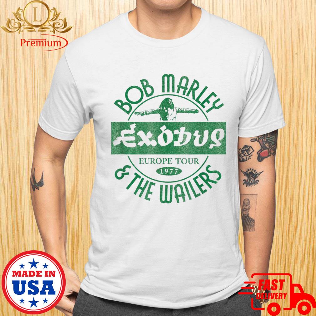 Bob Marley Exodus Europe Tour 1977 And The Wailers Shirt