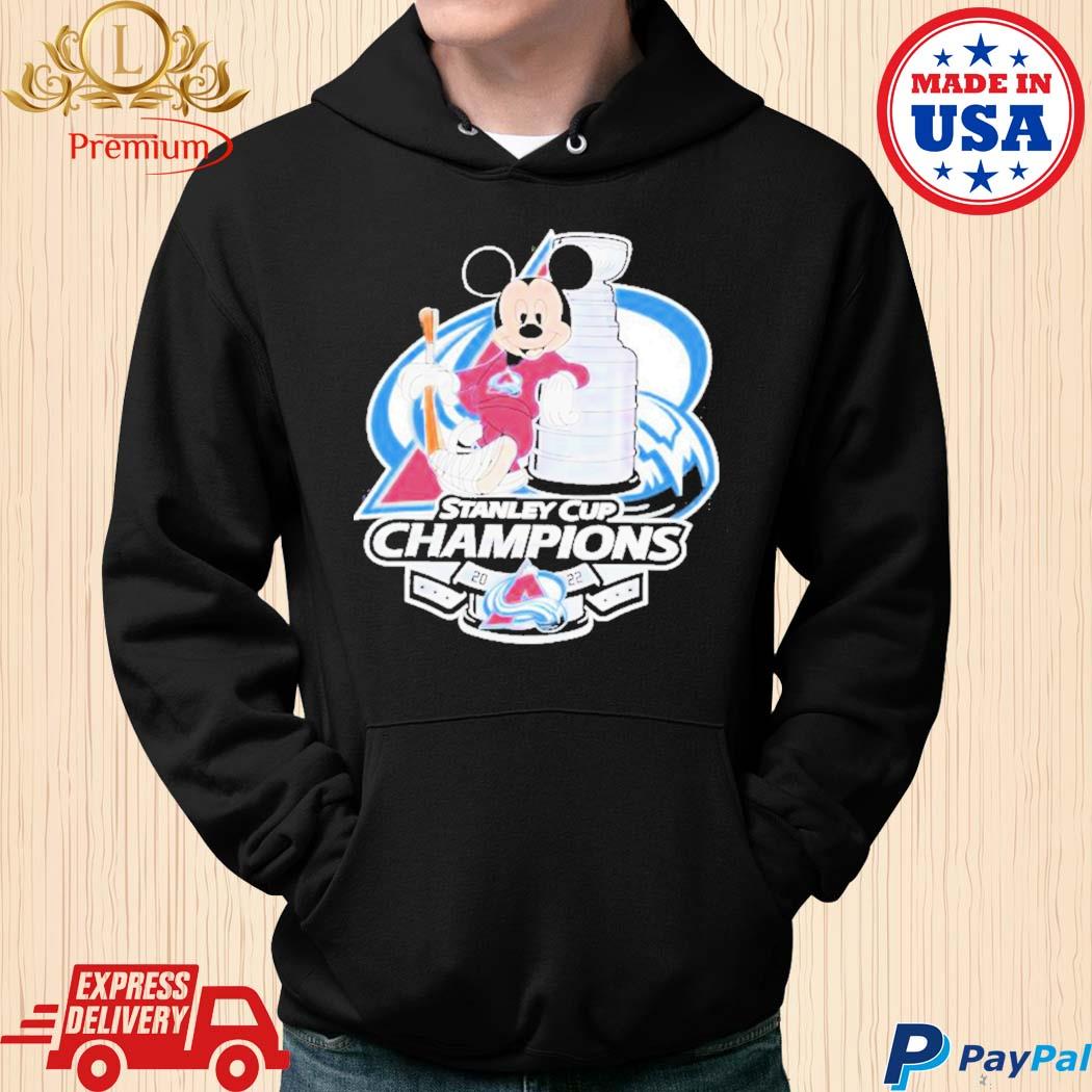 Mickey Mouse Colorado Avalanche 2022 Stanley Cup Champions Shirt Hoodie