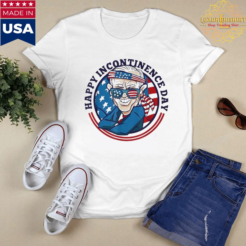 Official Joe Biden Happy Incontinence Day 4th Of July 2022 Shirt Ladies Shirt