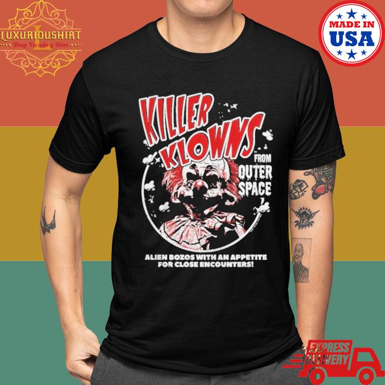 Official Alien Bozos Killer Klowns From Outer Space 80s 90s Horror Shirt