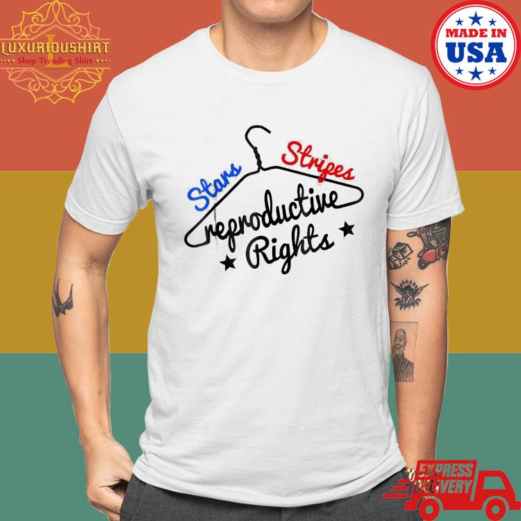 Official Stars Stripes Reproductive Rights Coat Hanger Pro Choice Shirt