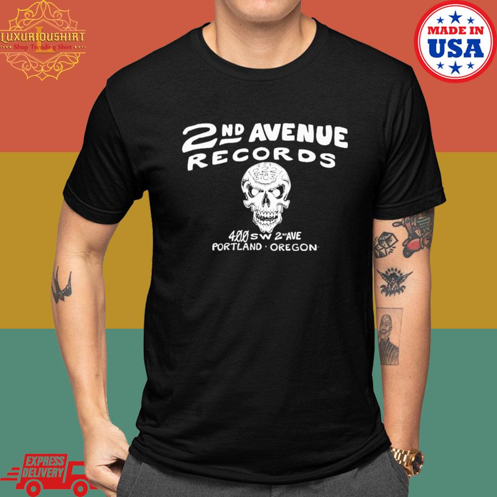 Official 2nd Avenue records portland Oregon shirt