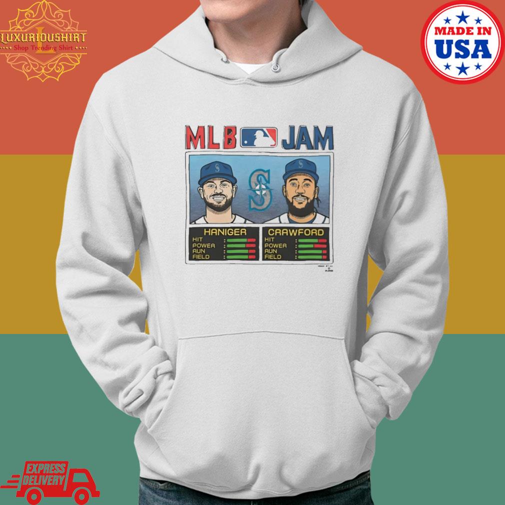 Official MLB Jam Mariners HaNiger and Crawford s Hoodie
