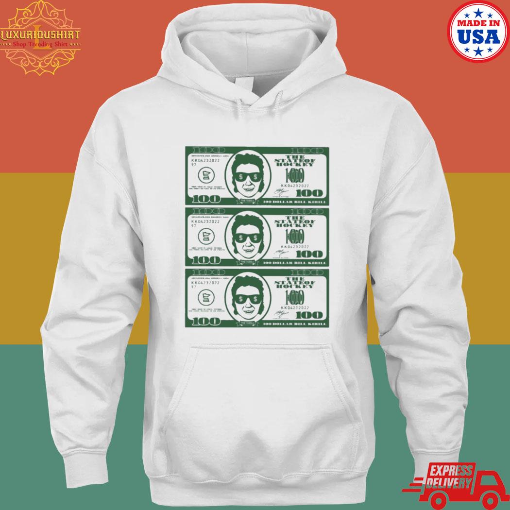 Official 100 dollar the state of hockey s hoodie