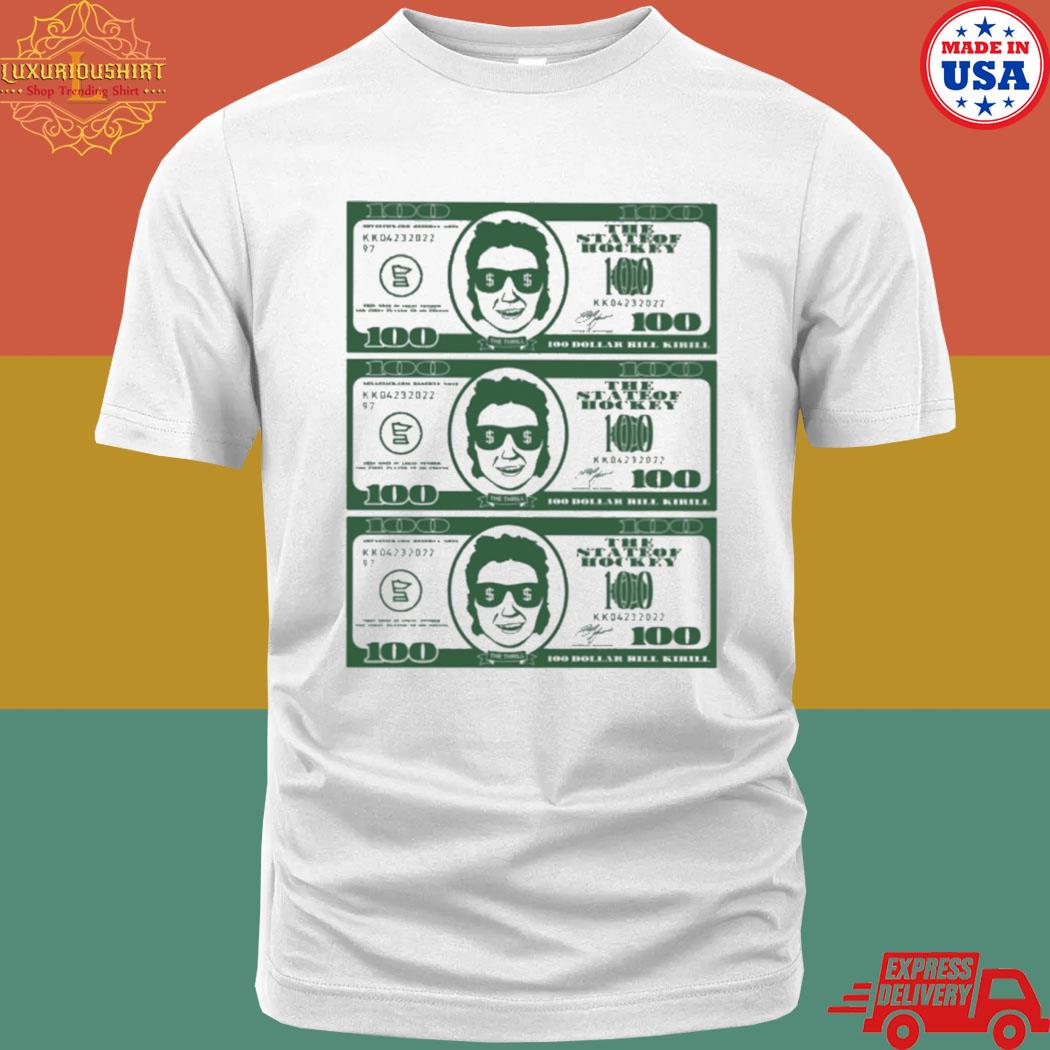 Official 100 dollar the state of hockey shirt