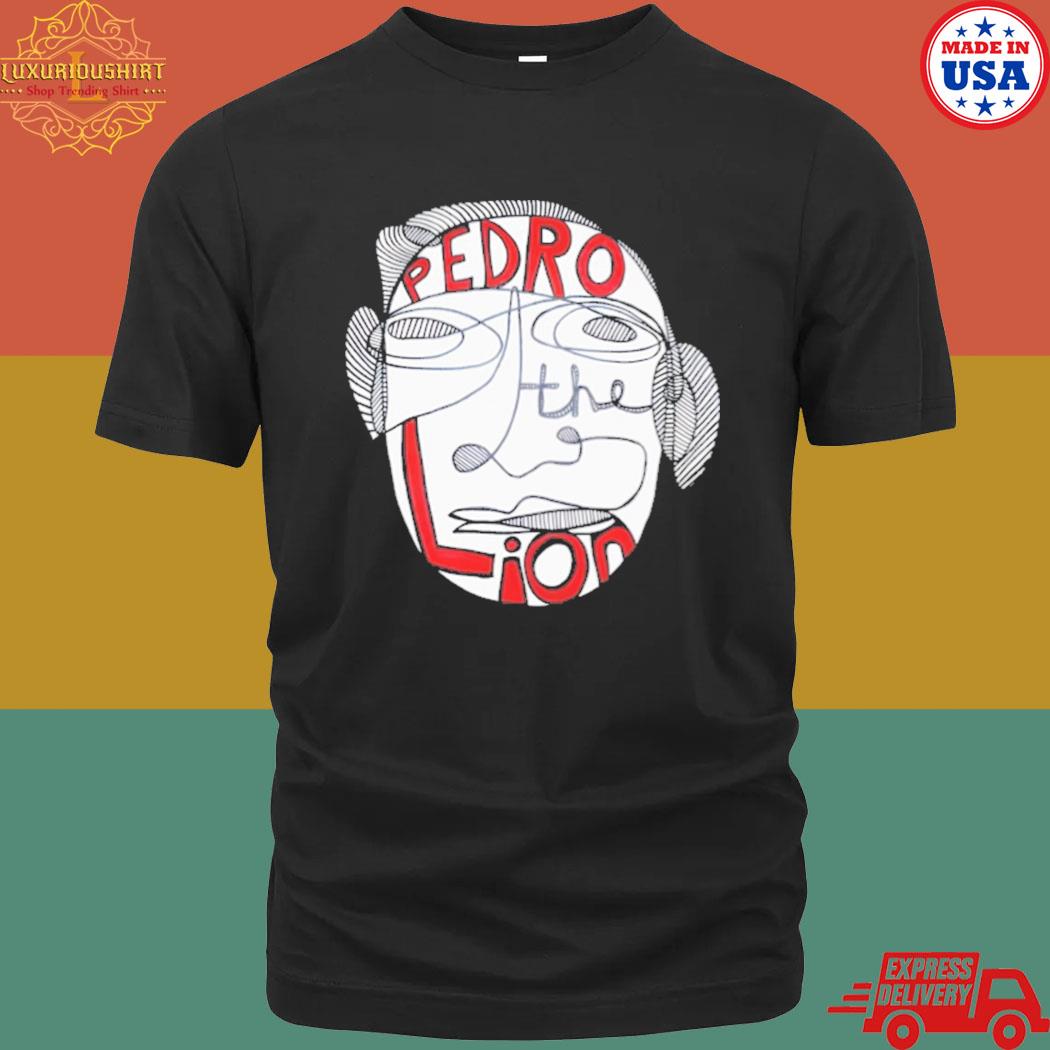 Official Abstract face pedro the lion shirt
