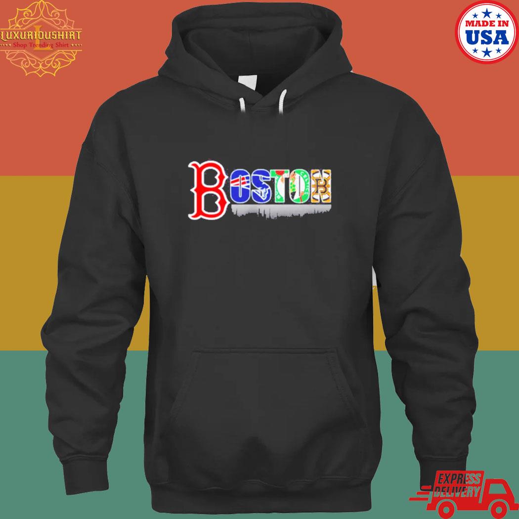 Official Boston Red Sox New England Patriots Boston Celtics Boston Bruins Shirt hoodie