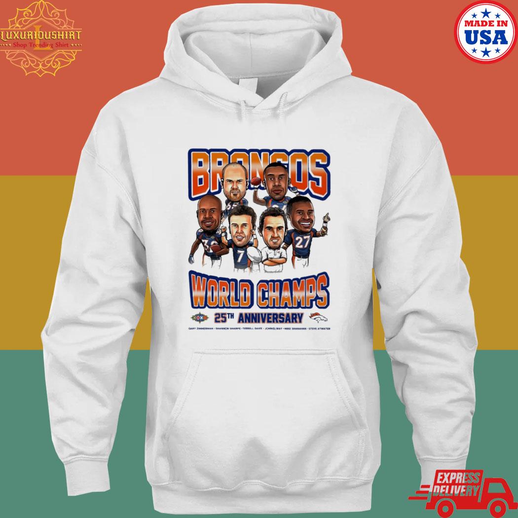 Official Denver Broncos world champs 25th anniversary s hoodie