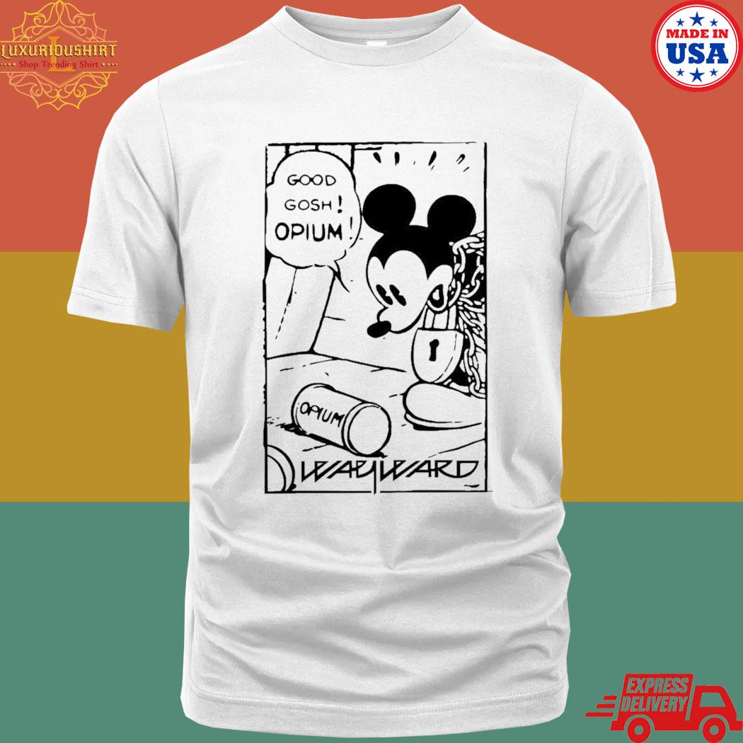 Official Mickey mouse good gosh opium T-shirt