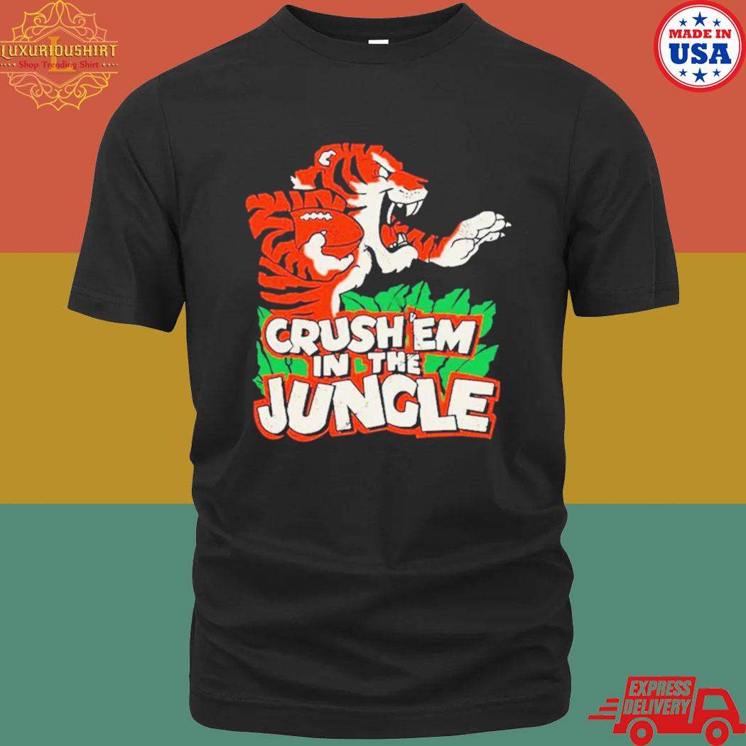 Official cincinnatI bengals crush 'em in the jungle shirt