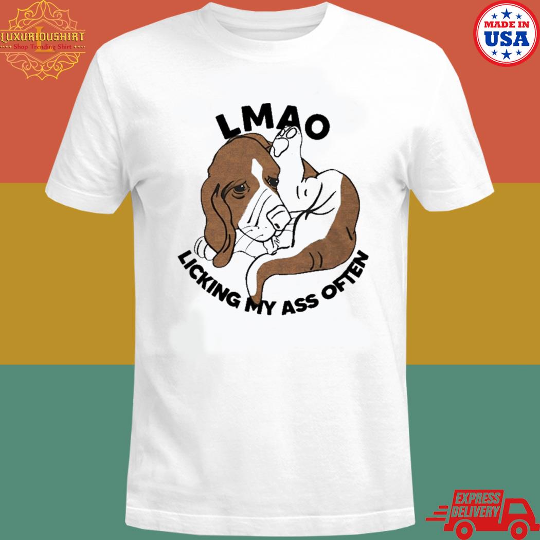 Official Dog lmao licking my ass often T-shirt