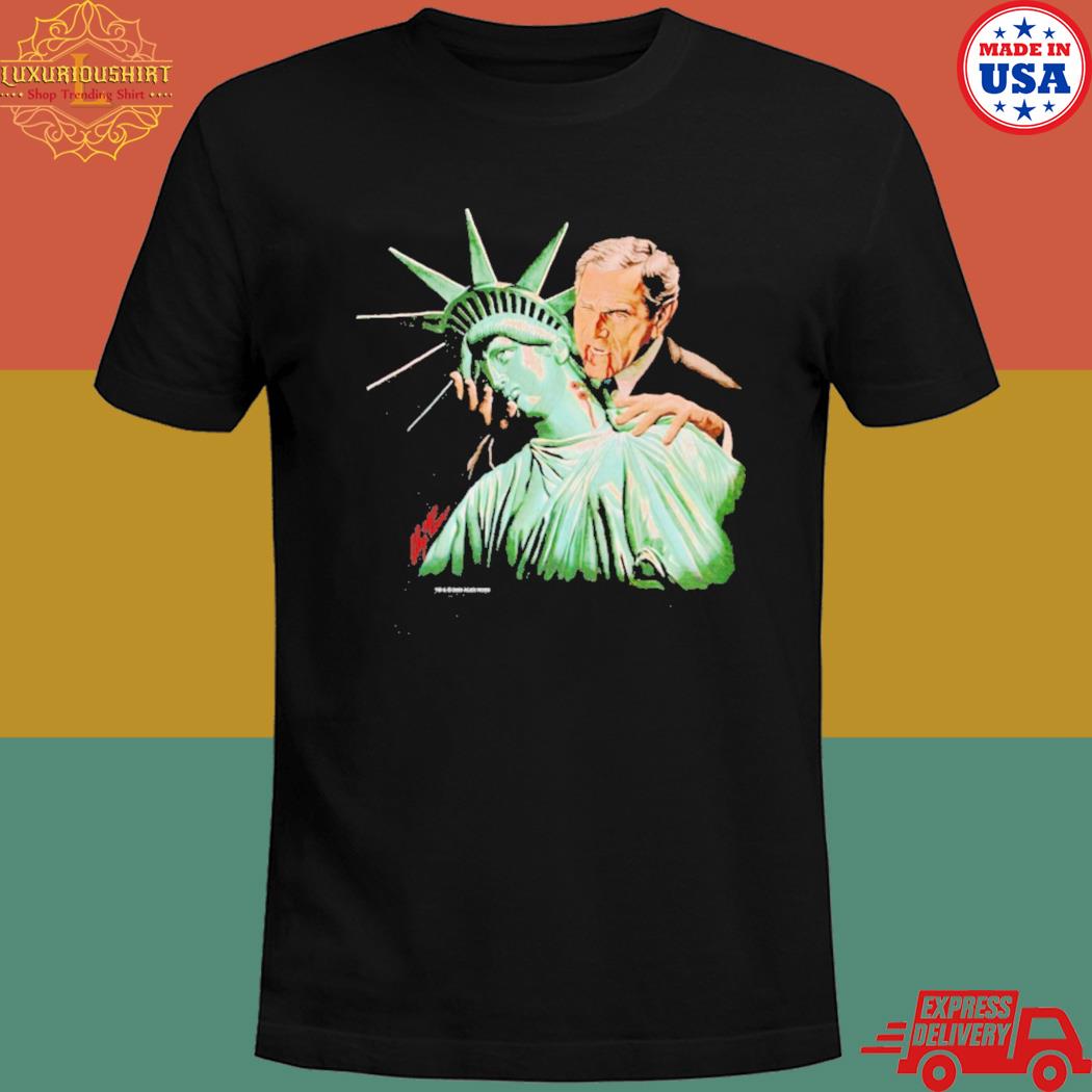 Official George Bush Vampire Bush Sucking Liberty T-shirt