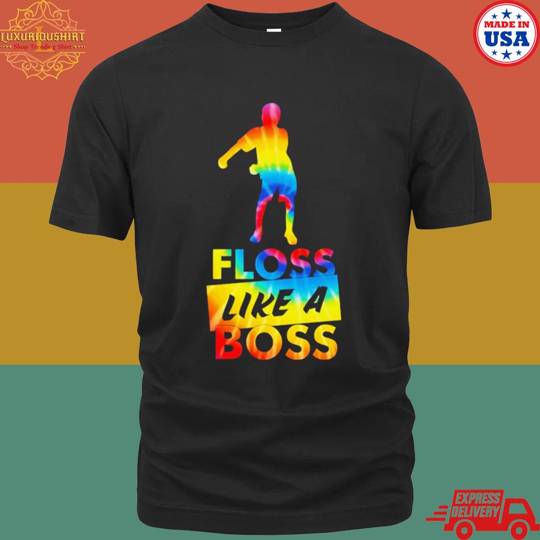 Official tie dye floss like a boss flossing dance shirt