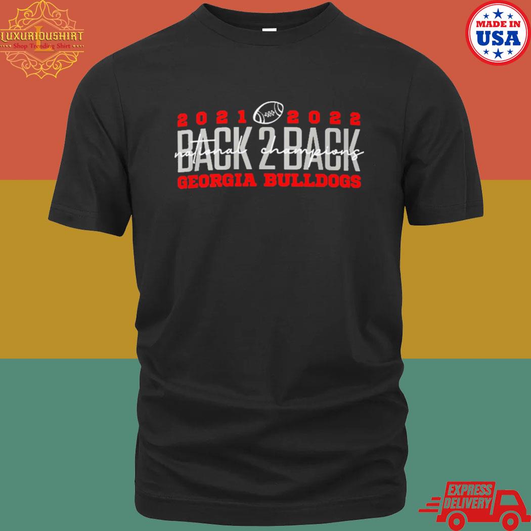 Back To Back National Champions Gear Georgia Bulldogs T-shirt