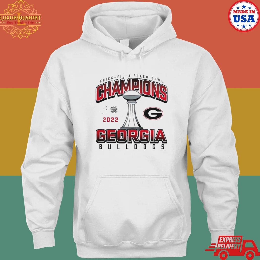 Georgia Bulldogs chick-fil-a peach bowl champions 2022 s hoodie