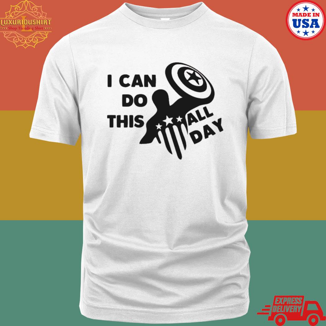 I Can Do It All Day Captain America Shield Marvel Shirt