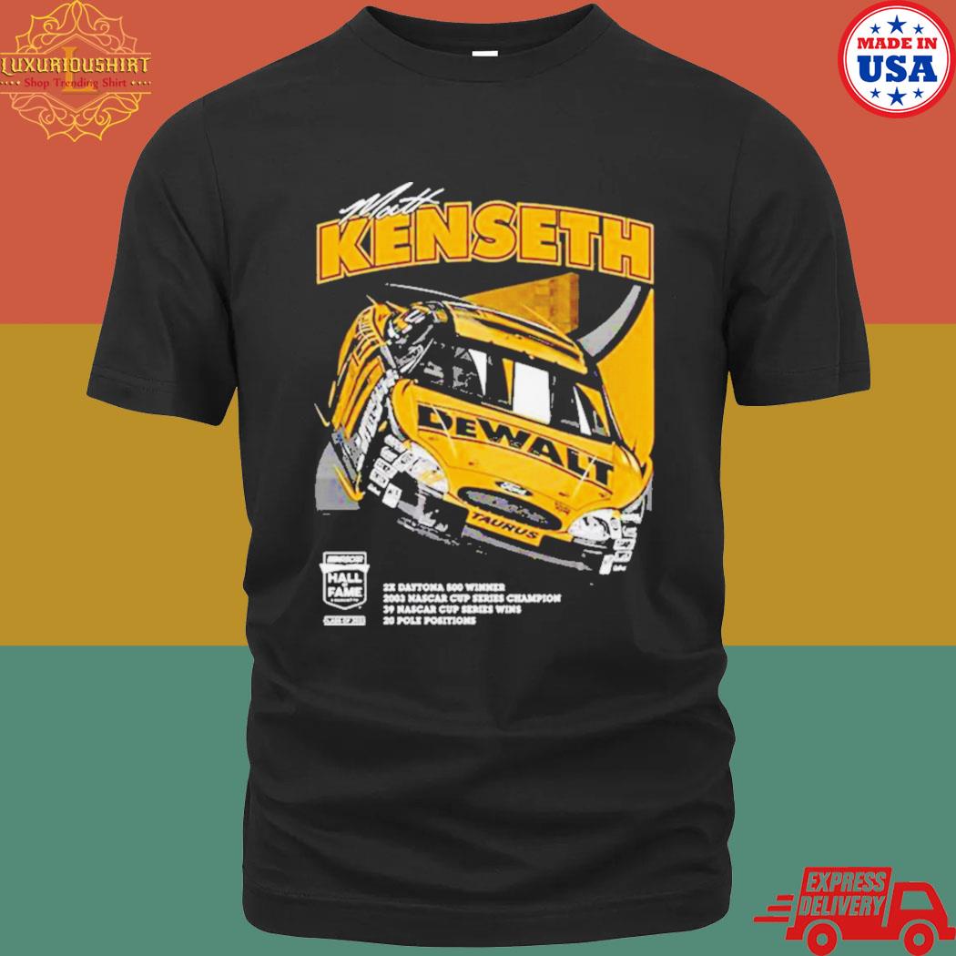 Matt Kenseth Checkered Flag Nascar Hall Of Fame Class Of 2023 Inductee T-shirt