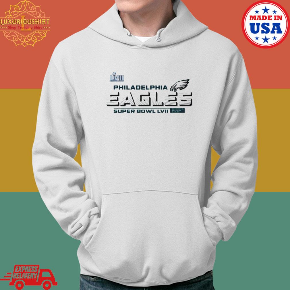 Official 2023 Philadelphia Eagles Super Bowl Lvii Vivid Striations Shirt Hoodie