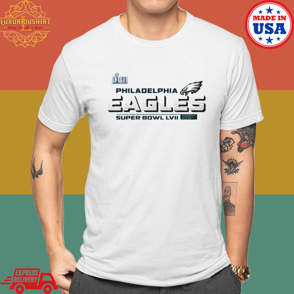 Official 2023 Philadelphia Eagles Super Bowl Lvii Vivid Striations Shirt