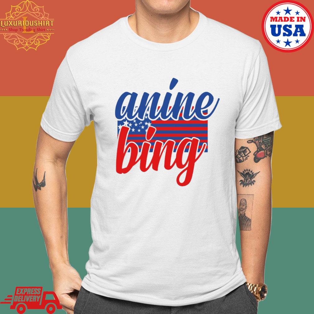 Official Anine Bing American Flag Shirt