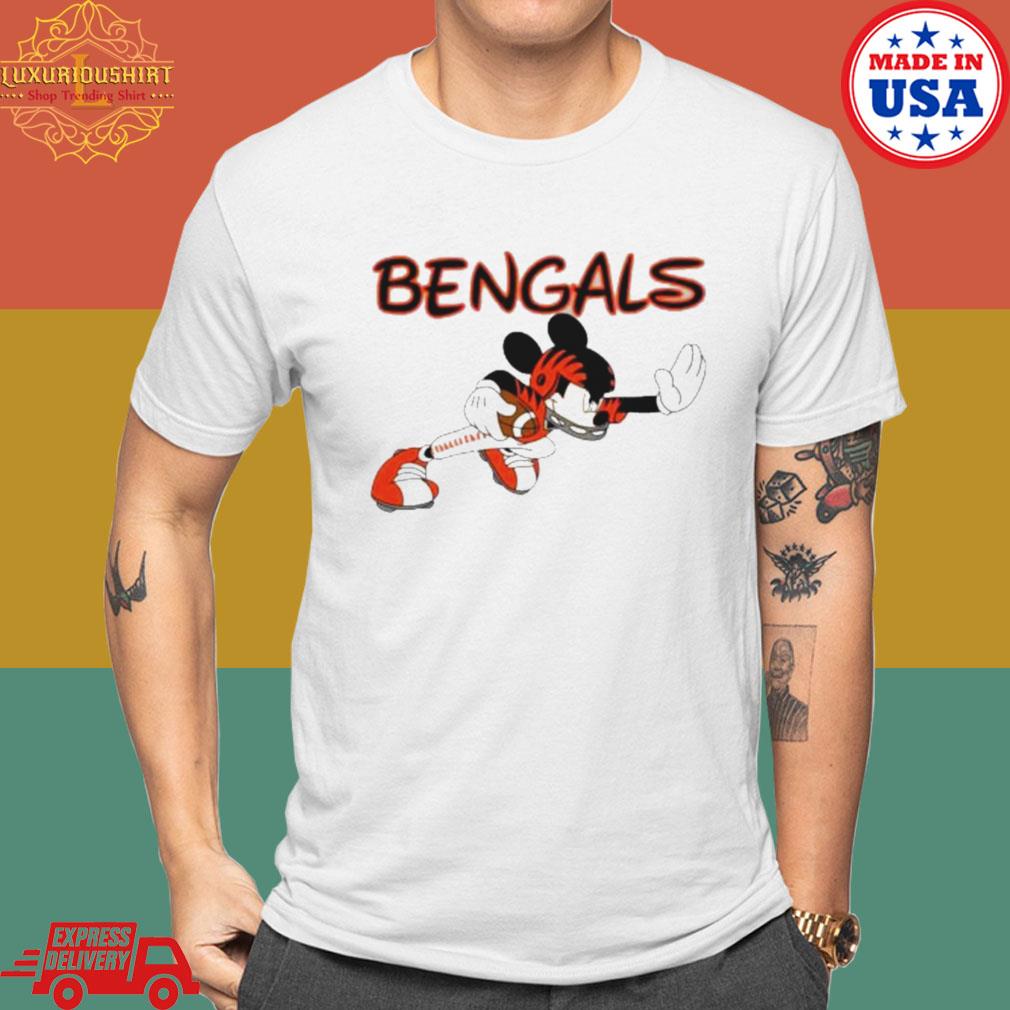 Official Cincinnati Bengals Mickey Mouse Style Joe Burrow 2023 Shirt