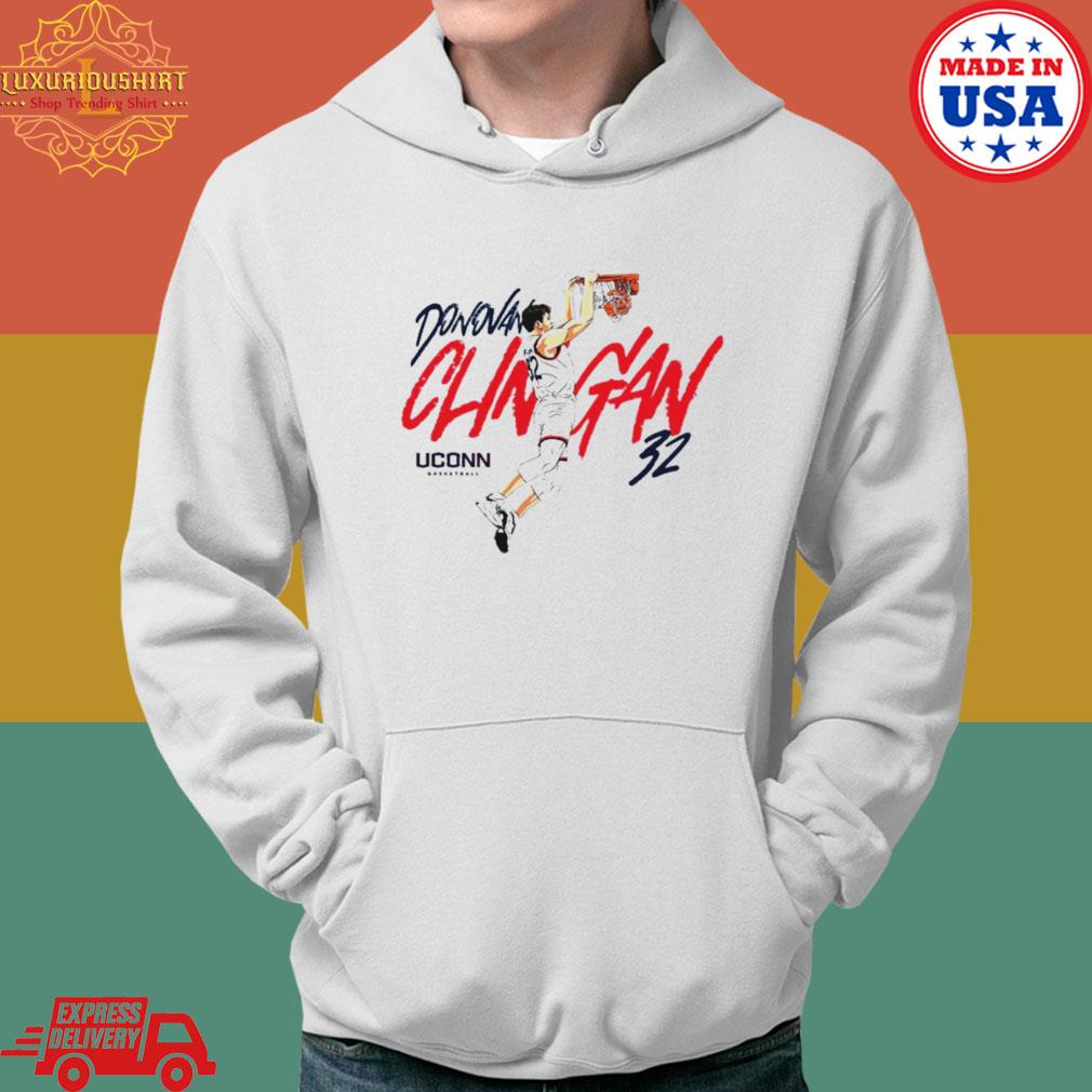 Official Donovan Clingan Uconn Ncaa Men’s Basketball Slam Dunk Shirt Hoodie