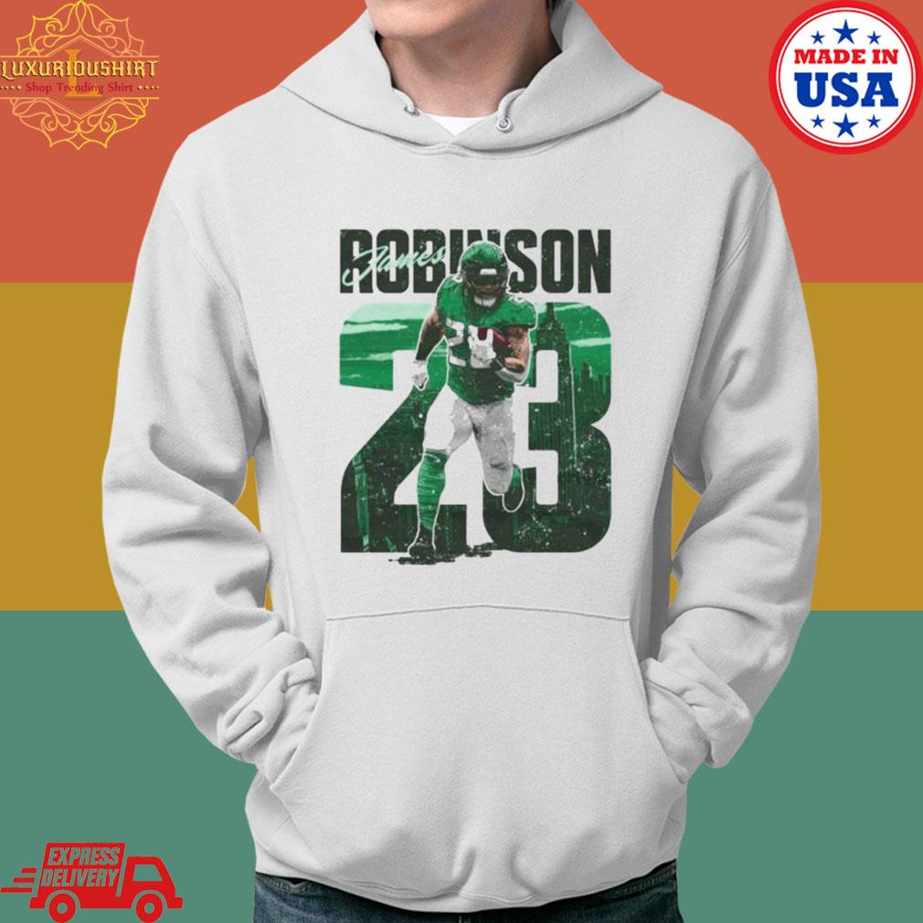 Official James Robinson New York Jets Number 23 Shirt Hoodie