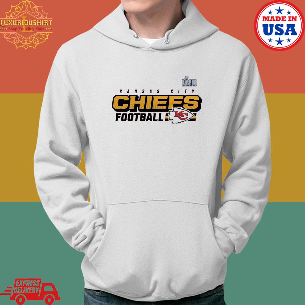 Official Kansas City Chiefs Fanatics Branded Super Bowl Lvii Star Trail T-s Hoodie