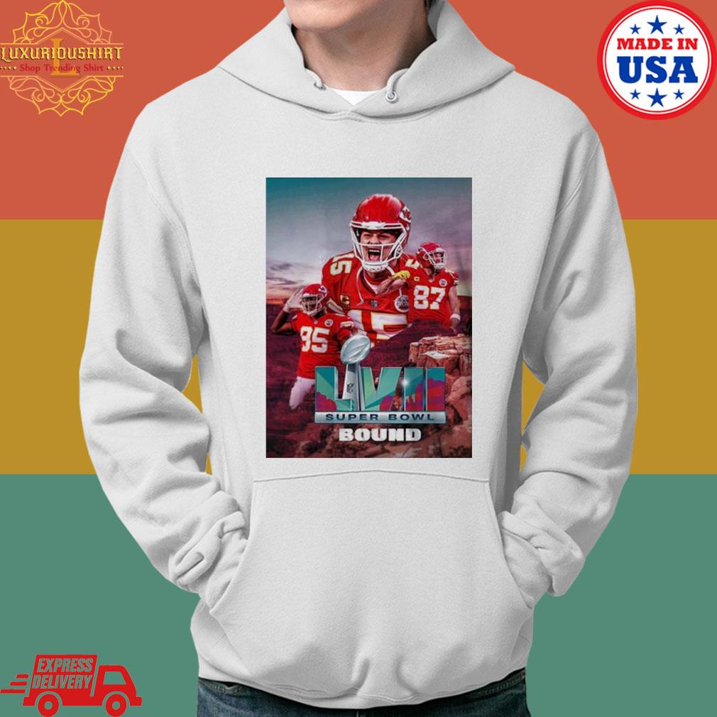 Official Kansas City Chiefs See You In Arizona Philadelphia Eagles Super Bowl Bound LVII T-Shirt Hoodie
