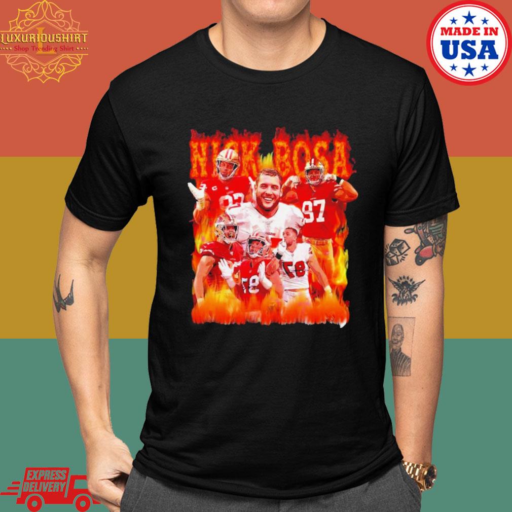 Official Nick Bosa Vintage 90s Nick Bosa Football Shirt – 20fashionteeshirt