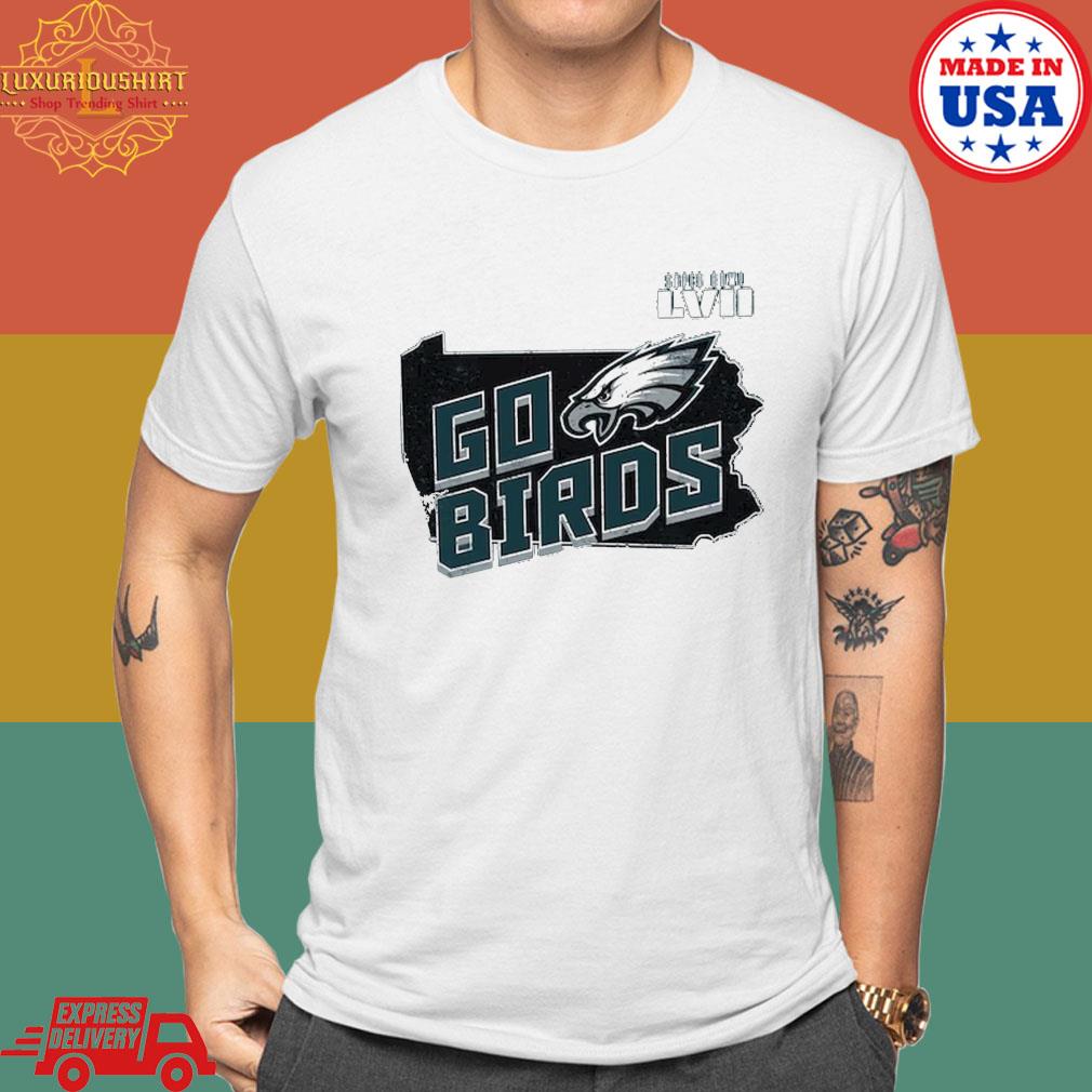 Official Philadelphia Eagles Majestic Threads Super Bowl Lvii T-shirt