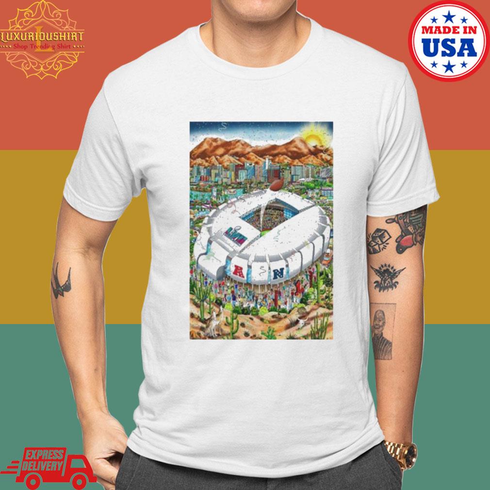 Official Super Bowl Lvii Fazzino 2023 Poster Shirt