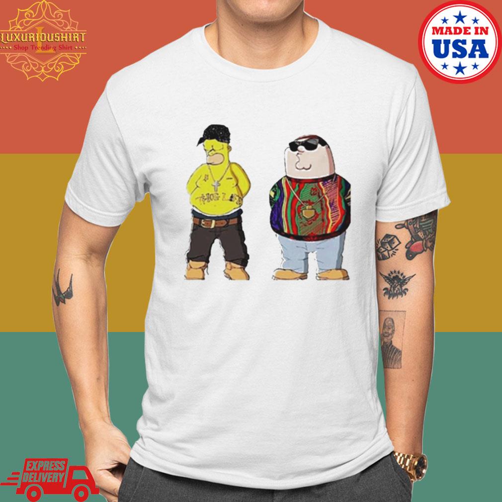 Official Tupac Simpson And Peter Dad Real Hip Shirt