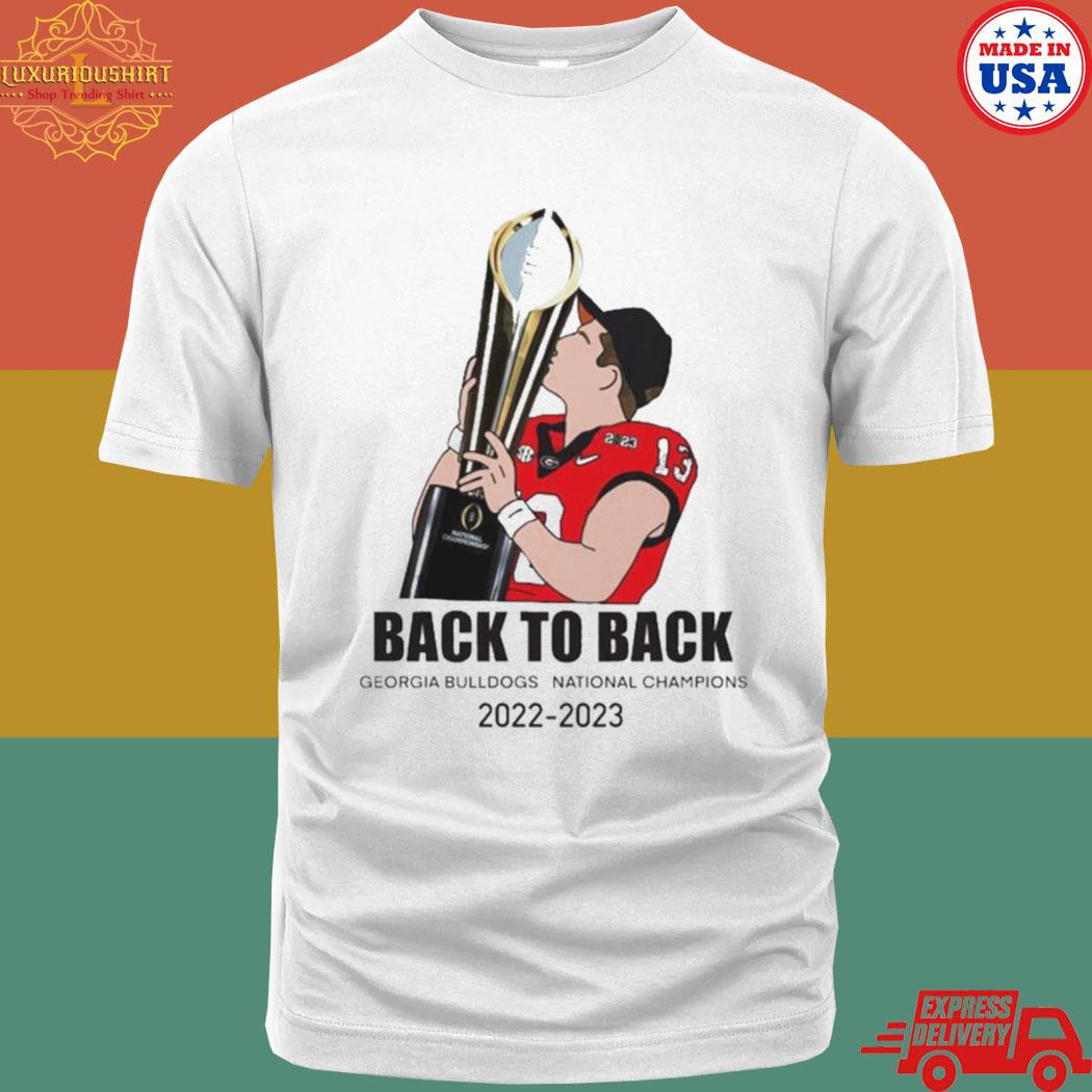 Stetson Bennett Uga Back To Back National Champions 2021 2022 Trophy Shirt