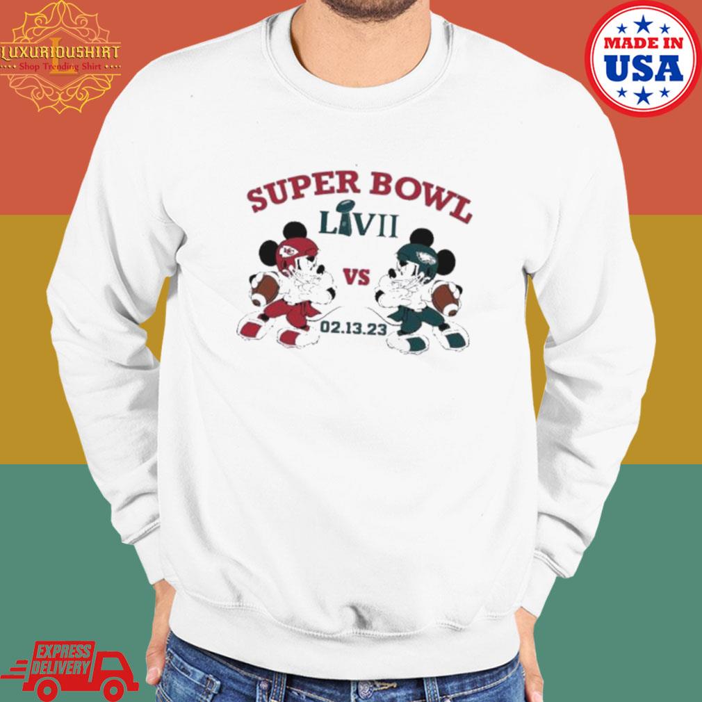 Original mickey Mouse Philadelphia Eagles vs Kansas City Chiefs Super Bowl  LVII 02 13 23 shirt, hoodie, sweater, long sleeve and tank top