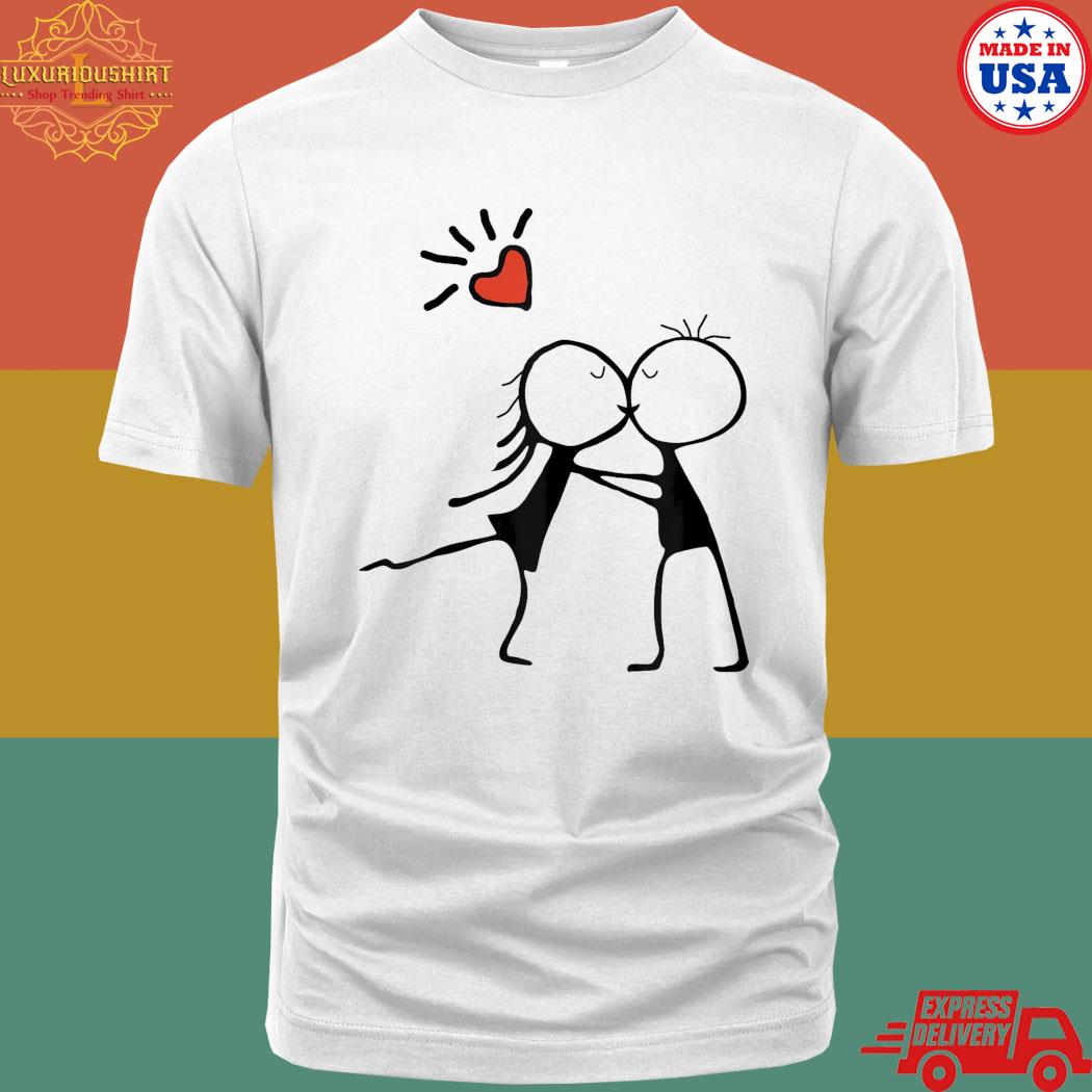 Official A Romantic Couple for Valentine's Day T-Shirt