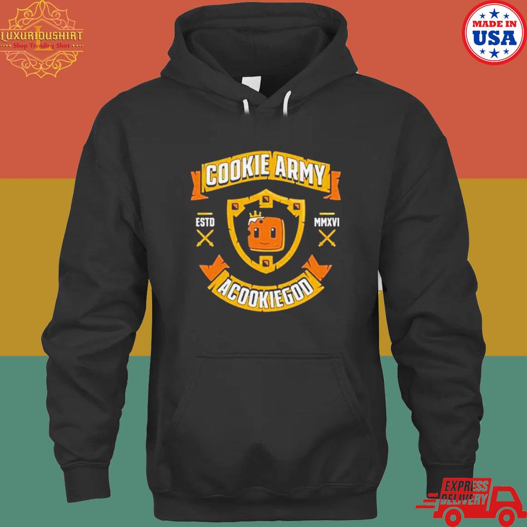 Official Acookiegod cookie army seal T-s hoodie