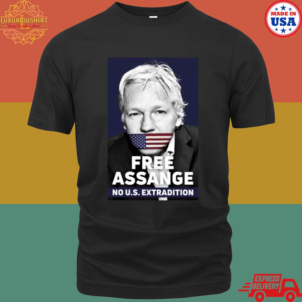Official Assange No U.S Extradition Shirt