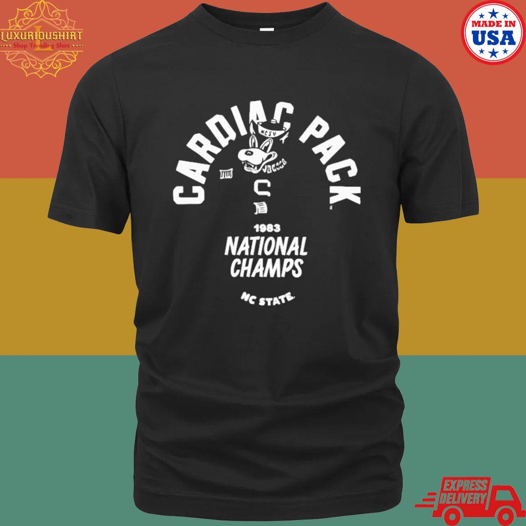Official Cardiac Pack 1983 National Champs Nc State Shirt