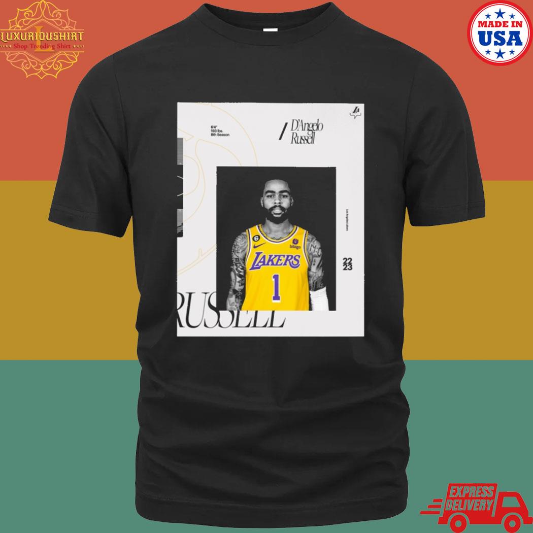 Official D'angelo Russell Los Angeles Lakers 22 23 Shirt