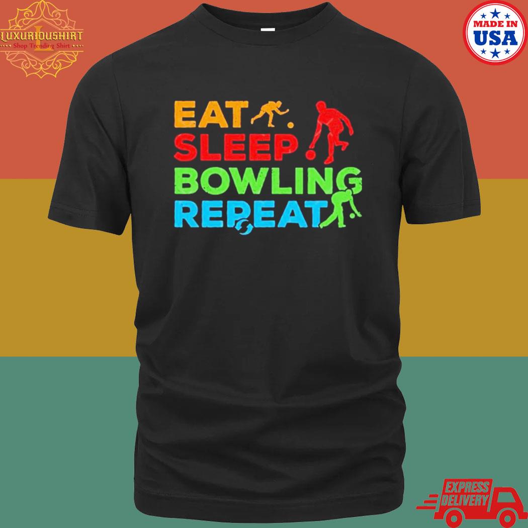 Official Eat Sleep Bowling Repeat Shirt