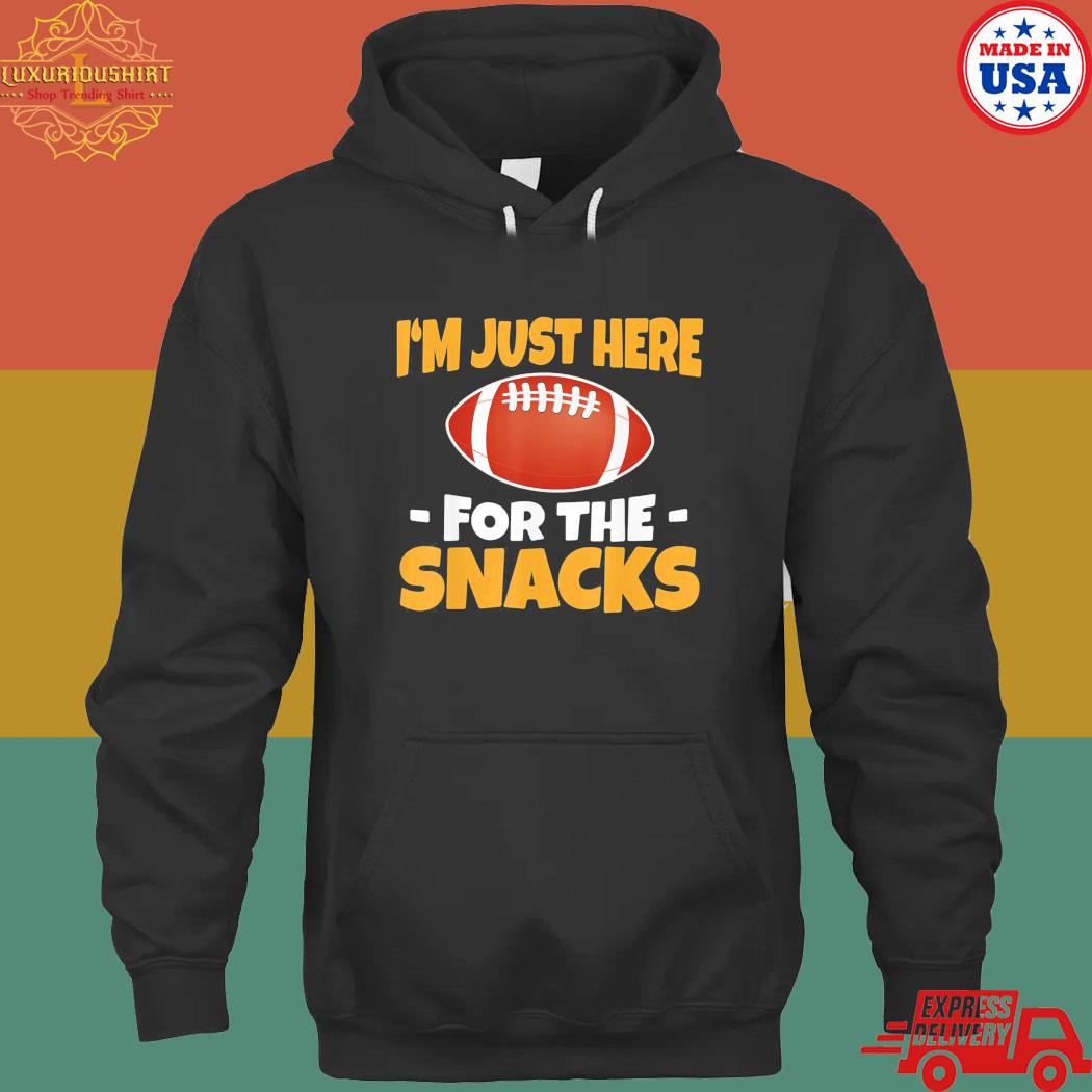 Official I’m Just Here For The Snacks Football T-Shirt – 20fashionteeshirt