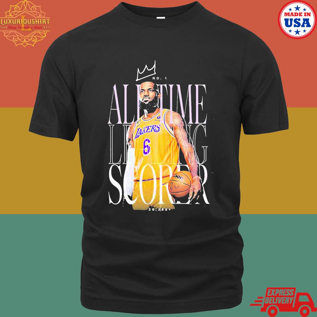 Official Lakers Nba All Time Leading Scorer 38388 Lebron James Shirt