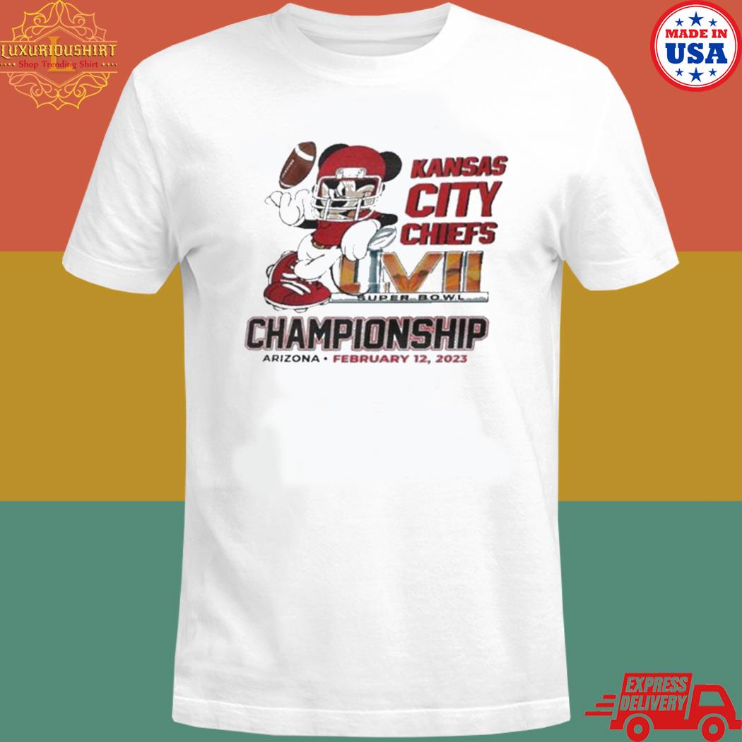 Official Mickey mouse Kansas city Chiefs super bowl lviI championship ...