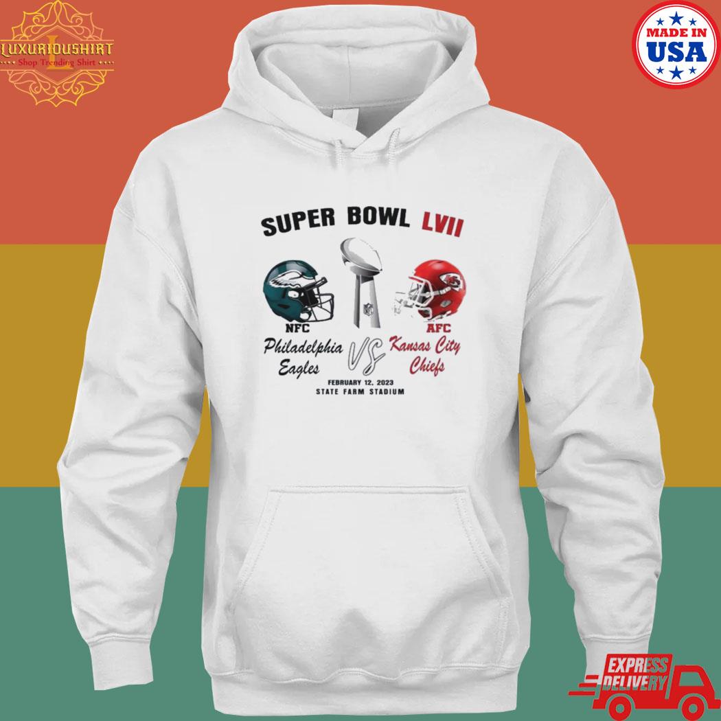 Philly Eagles and Kansas City Chiefs Super Bowl NFC AFC 2023 shirt, hoodie,  sweater, long sleeve and tank top