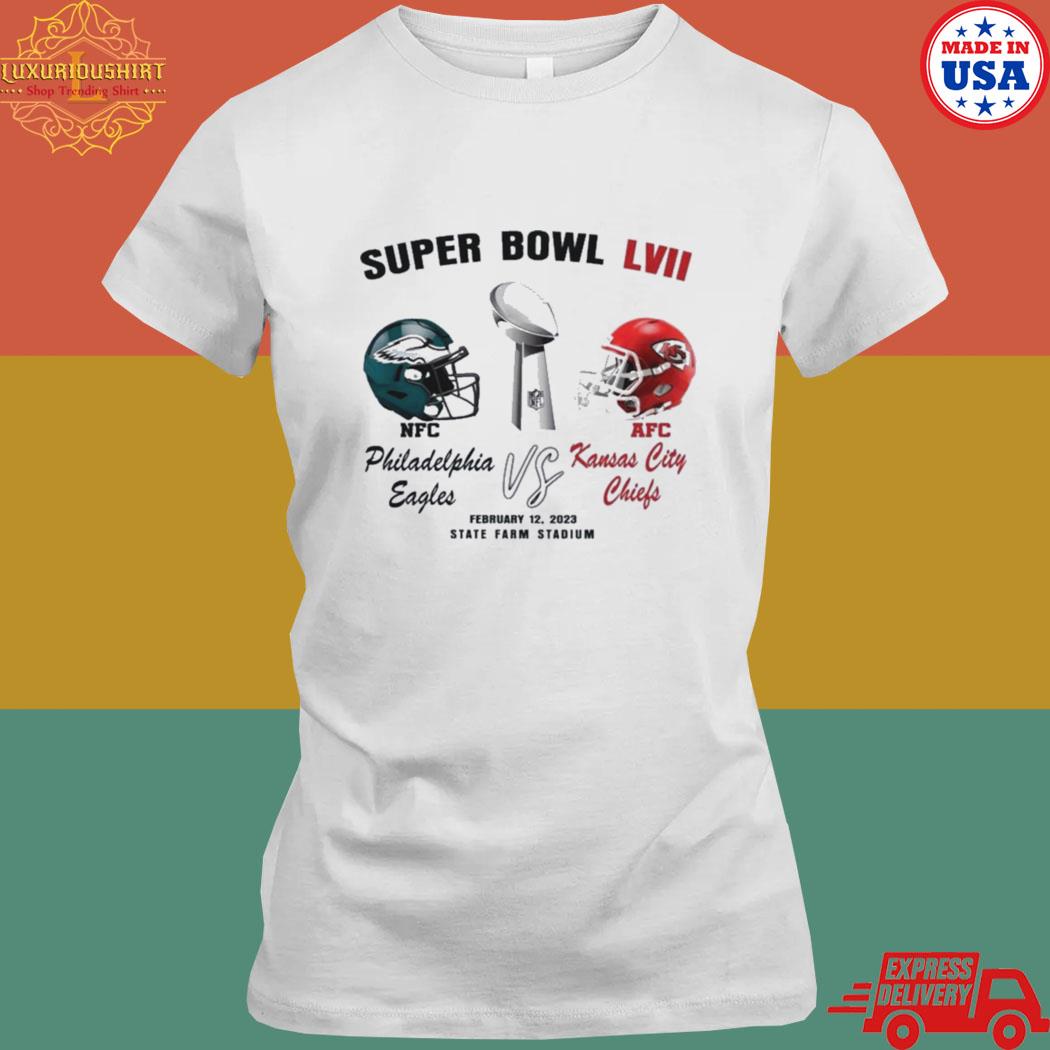 AFC Philadelphia Eagles Vs NFC Kansas City Chiefs Super Bowl LVII 2023 shirt,  hoodie, sweater, long sleeve and tank top